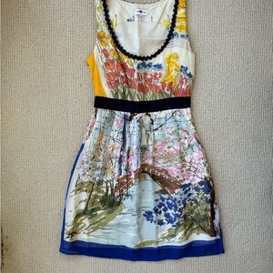 Anthropologie We ♥ Vera Scenic Garden Dress Size 2 Pockets